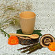 Деревянный чайный набор - стакан и ложка из древесины кедра. NC3, Стаканы, Новокузнецк,  Фото №1