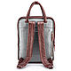 Leather backpack 'Kasandra' (silver and Burgundy metallic). Backpacks. Russian leather Guild. Online shopping on My Livemaster.  Фото №2