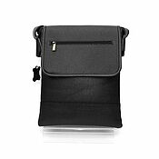 Сумки и аксессуары handmade. Livemaster - original item Men`s bag: Tablet bag men`s Leather black Corporal Mod.66. Handmade.
