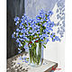 Painting with forget-me-nots ' Sunny morning', Pictures, Belorechensk,  Фото №1