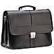 Leather briefcase 'William' (black), Brief case, St. Petersburg,  Фото №1