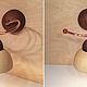 Wall lamp made of wood and ceramics (diameter 16 cm). Sconce. Light Ceramics RUS (svetkeramika). My Livemaster. Фото №5