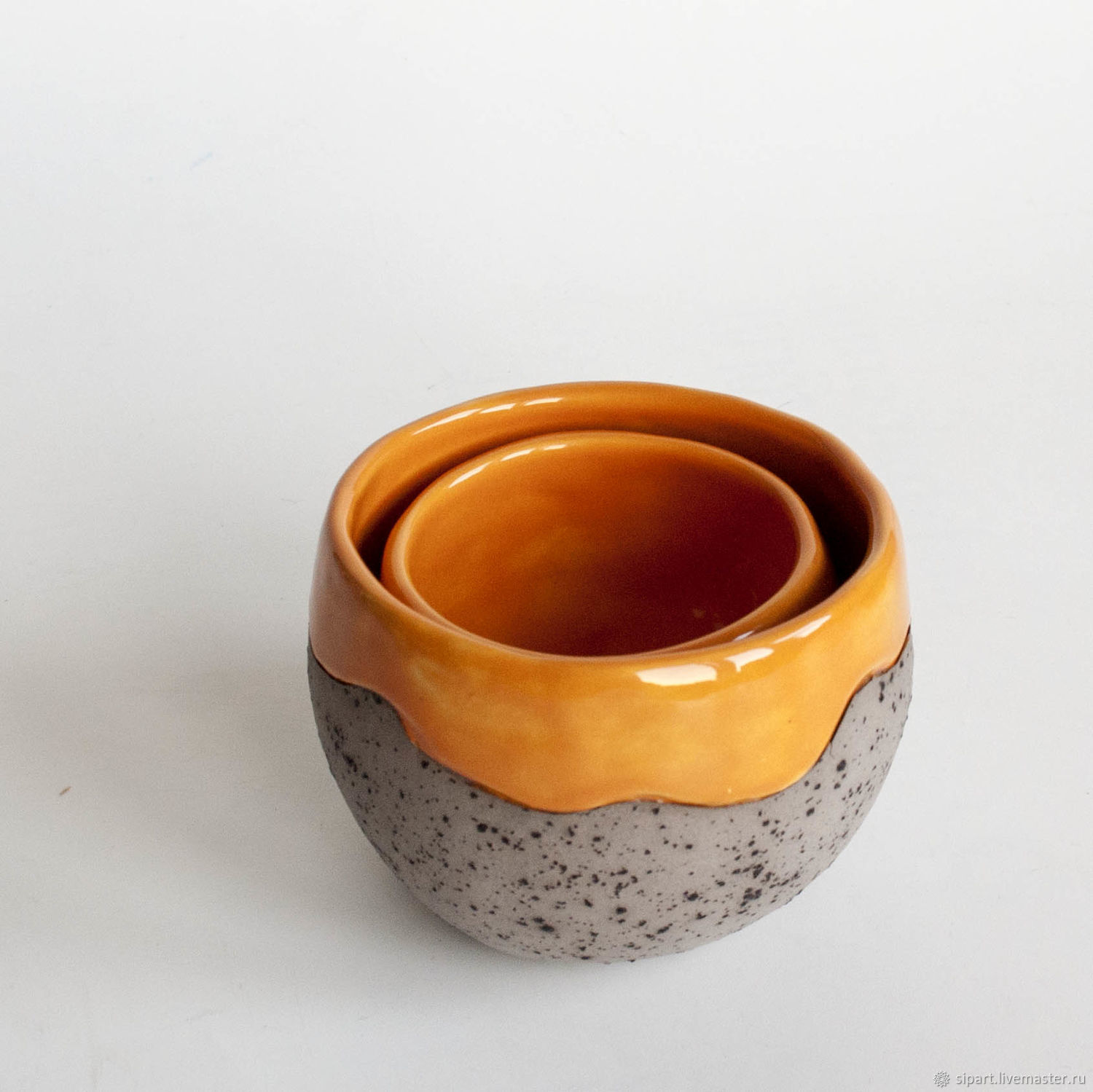 Комплект пиал"Земляная тыква" – заказать на Ярмарке Мастеров – GSAJDRU ...