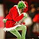 The Grinch. Portrait Doll. Lu-I-tala. Online shopping on My Livemaster.  Фото №2