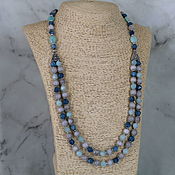 Украшения handmade. Livemaster - original item Necklace made of amazonite and agate 
