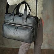 Сумки и аксессуары handmade. Livemaster - original item Men`s business bag with laptop compartment 