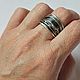 Заказать Кольцо из серебра "Черный шёлк 4". Newstylejewelry. Ярмарка Мастеров. . Кольца Фото №3