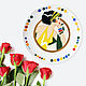 A decorative plate on Stephanie's wall as a gift on February 14th, Gifts for March 8, Moscow,  Фото №1