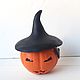 Mini pumpkin box in a cap (ring box, Halloween). Box. magic stick. Online shopping on My Livemaster.  Фото №2