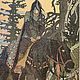 Винтаж:  иллюстрация Ивана Билибина в рамке. Книги винтажные. Gracefulline. Ярмарка Мастеров.  Фото №6