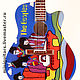 Мини гитара The Beatles - Yellow Sub. Модели. Miniguitars. Интернет-магазин Ярмарка Мастеров.  Фото №2