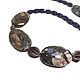 Necklace Silence. Llanite natural, 925 silver handmade Karen, Necklace, Moscow,  Фото №1