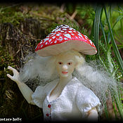 Куклы и игрушки handmade. Livemaster - original item Jointed doll: Girl gnome fly agaric author`s BJD doll. Handmade.