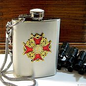 Сувениры и подарки handmade. Livemaster - original item Flask 119 ml with the Order of the Empire 