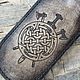 Слеппер боевая монетница Щит и Меч из натуральной кожи. Монетницы. Iron Arm Leatherworks (Екатерина). Ярмарка Мастеров.  Фото №7