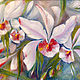 White Orchid large interior oil painting. Pictures. positive picture Helena Gold. Online shopping on My Livemaster.  Фото №2