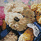 "Teddy Bears" picture. Pictures. Cross stitch and beads!. Online shopping on My Livemaster.  Фото №2