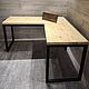 Угловой стол из сосны в стиле лофт "Table - 106". Столы. EasyLOFT. Ярмарка Мастеров.  Фото №5