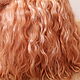 Mohair tress (peach) (Hair for dolls), Doll hair, Kamyshin,  Фото №1