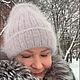 Заказать Мастер класс по вязанию Женская шапка бини из пуха норки с отворотом. Перчатки, митенки, мастер классы (HelenMiniola). Ярмарка Мастеров. . Мастер-классы Фото №3