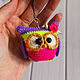 Order Owl keychain. Owl knitted. Nina Rogacheva 'North toy'. Livemaster. . Stuffed Toys Фото №3