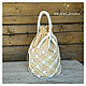 Mini white string bag, String bag, Petrozavodsk,  Фото №1