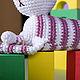 Order Soft toy knitted striped cat Candy. Вязаные игрушки - Ольга (knitlandiya). Livemaster. . Amigurumi dolls and toys Фото №3