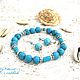 Bracelet with turquoise. Earrings. AfricaForever. My Livemaster. Фото №6