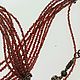 Колье из граната пироп с искрой. Бренд Берег Солнца, Колье, Шаховская,  Фото №1