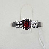 Украшения handmade. Livemaster - original item Silver ring with natural garnet. Handmade.