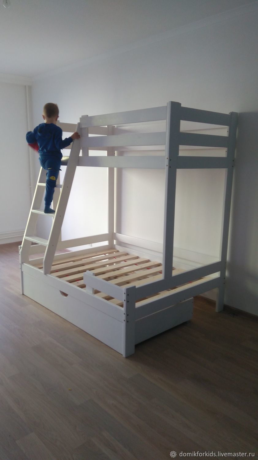 Двухъярусная кровать в интернет-магазине на Ярмарке Мастеров | Кровати ...