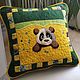 Almohada ' Panda en dientes de León', Pillow, Podolsk,  Фото №1