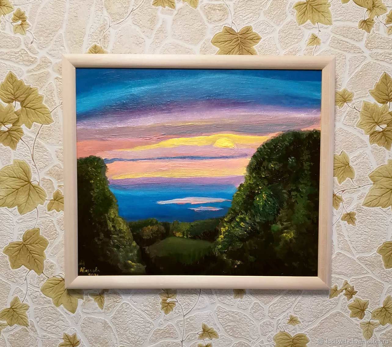 Картина: Сумерки в лесу в интернет-магазине на Ярмарке Мастеров ...