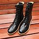 Shoes: Bandolier ' black perforation beige tread sole». Boots. Hitarov (Hitarov). My Livemaster. Фото №5