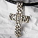 cross: cross: ' BOSS'-silver pendant-cross, Cross, Kurgan,  Фото №1
