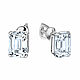 Серьги-пусеты с бриллиантами 0.72 карат. Модель EMERALD1A, Серьги-пусеты, Москва,  Фото №1