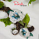 Order Knitted Brooch-branch 'Spring has come'. asmik (asmik). Livemaster. . Brooches Фото №3