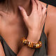 Healing bracelet made of solid natural amber, Bead bracelet, Moscow,  Фото №1