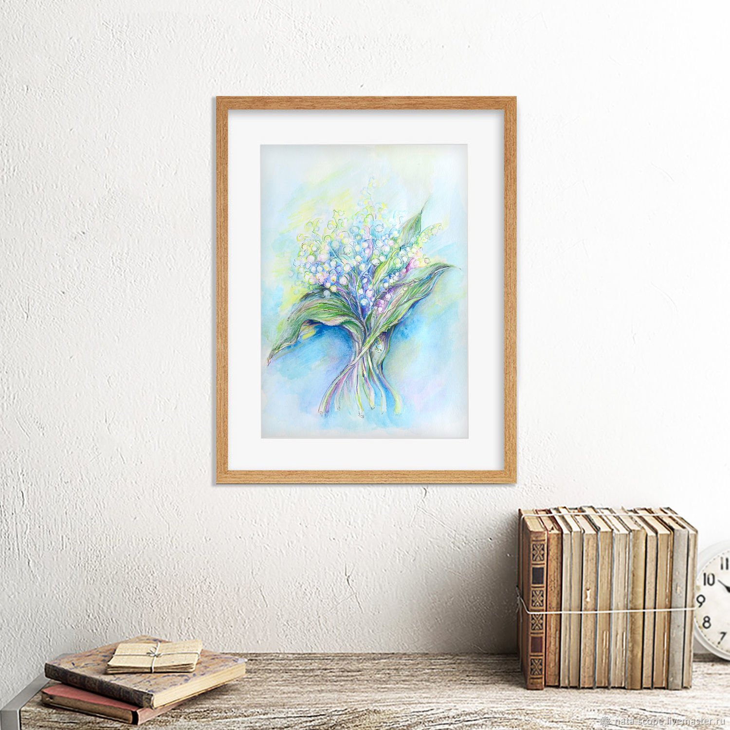 Картины: акварель «Ландыши» купить в интернет-магазине Ярмарка Мастеров ...