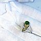 Elegant Ring with Chrome Diopside. Rings. kamniurala. My Livemaster. Фото №5