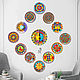 Mexican plates - set of plates on the wall 4 PCs. Decorative plates. Art by Tanya Shest. My Livemaster. Фото №6