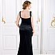 Длинное черное платье со шлейфом. Платья. Michelle Nardin atelier. Ярмарка Мастеров.  Фото №5