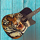 Гитара с инд.принтом (на ЗАКАЗ) от 2 дней. Гитары. Guitar & Ukulele art Studio. Интернет-магазин Ярмарка Мастеров.  Фото №2