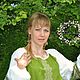 Order Russian, Slavic linen dress 'Lubava' with embroidery. Kupava - ethno/boho. Livemaster. . Folk dresses Фото №3