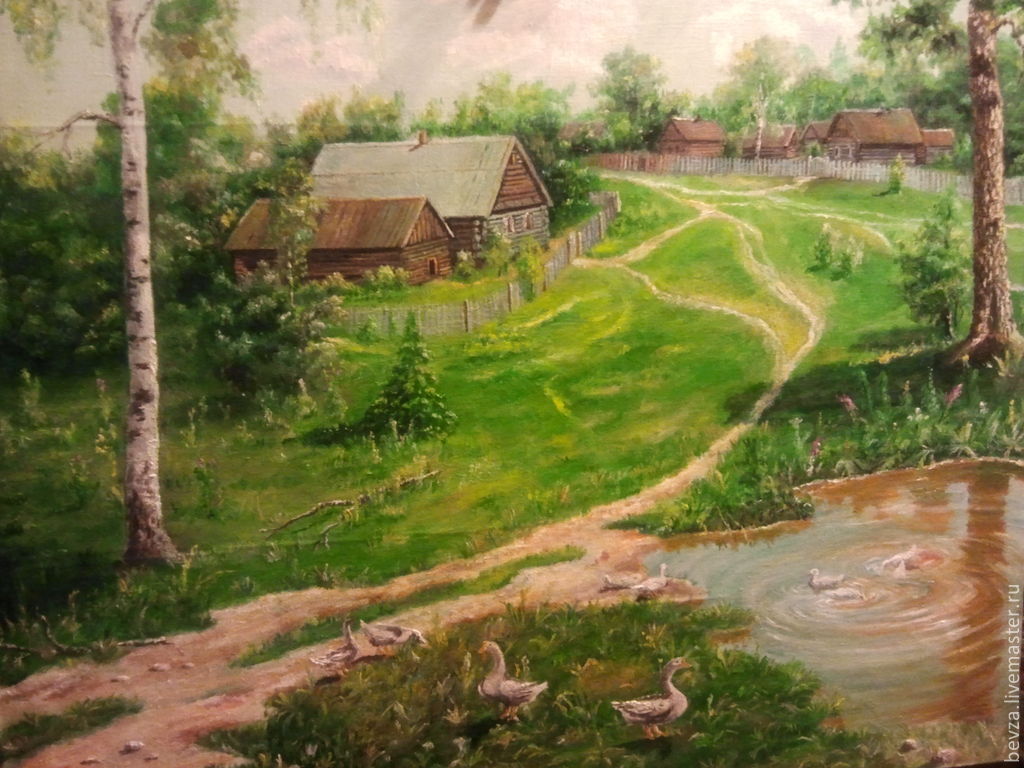 Деревня как образ жизни. Картина деревня. Лето в деревне живопись. Русская деревня в живописи. Картина деревня летом.
