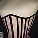 Прозрачный бельевой корсет с контрастными рельефами. Корсеты. Shi Corset (Анна). Ярмарка Мастеров.  Фото №6