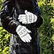 Перчатки женские пуховые с орнаментом/Вязаные пуховые перчатки. Перчатки. ПУХОВАЯ МОДА. Ярмарка Мастеров.  Фото №10