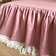 Drape-valance 'Linen tradition,linen 100%'. Valances and skirts for the bed. Linen fantasy. My Livemaster. Фото №5
