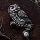 brooches: ' Wise Owl ' birds. Brooches. House Of The Moon Dew. My Livemaster. Фото №4