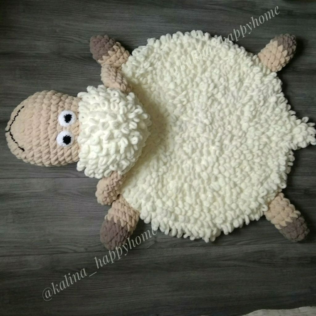прикроватный коврик из ализе пуффи файн овечка